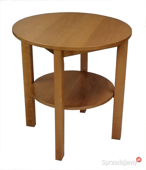 STÓŁ BIAŁY OKRĄGŁY NA KÓŁKACH PÓŁKA 80 STOLIK warmińsko-mazurskie