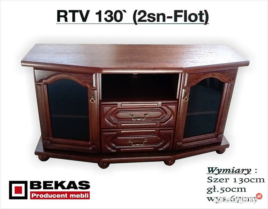 Komoda RTv 161 Nowa Dąb Bekas Stylowa Natura 82cm Piaseczno sprzedam