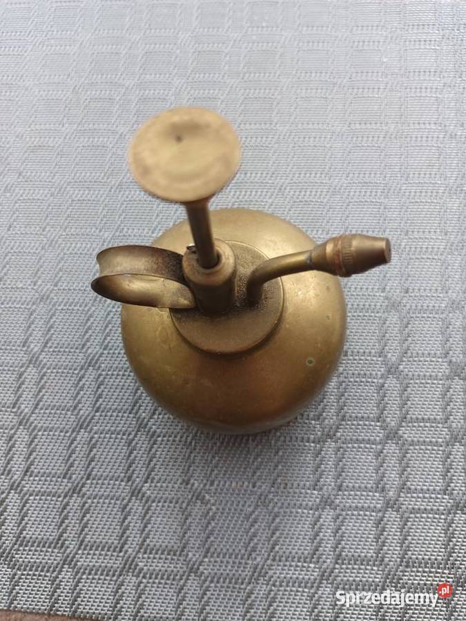 Stara oliwiarka z mosiądzu antyk Aleksandrów Łódzki