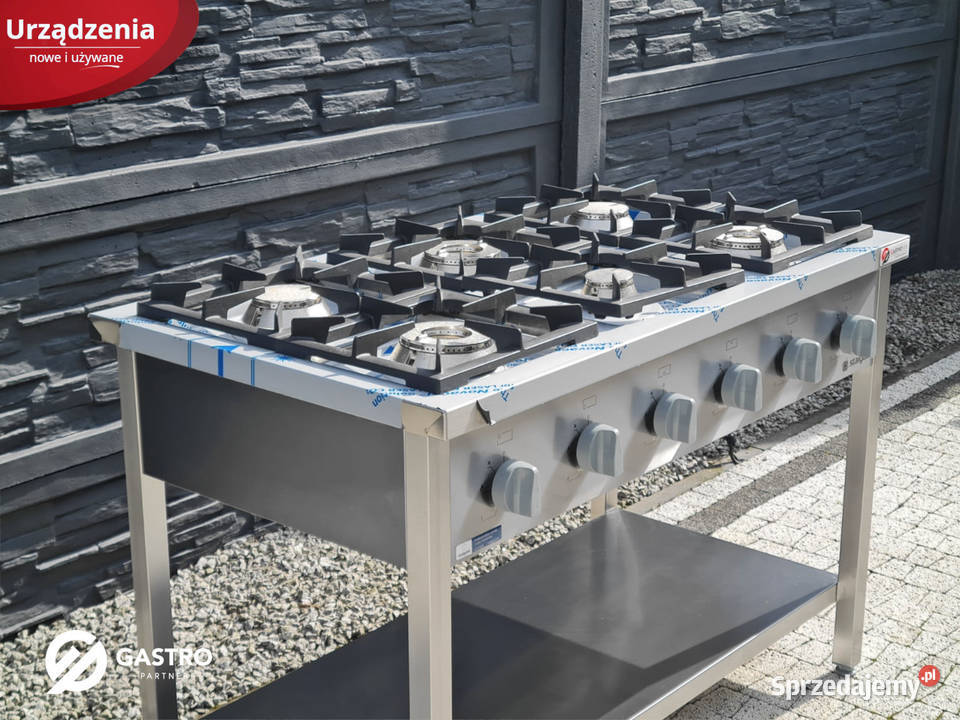 Kuchnia gazowa 6palnikowa nowa 365 kW 120x70x85 Ostrów Wielkopolski