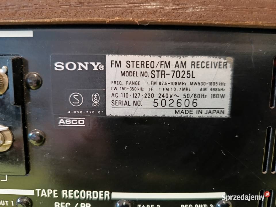 Amplituner SONY STR 725 L pomorskie Gdynia