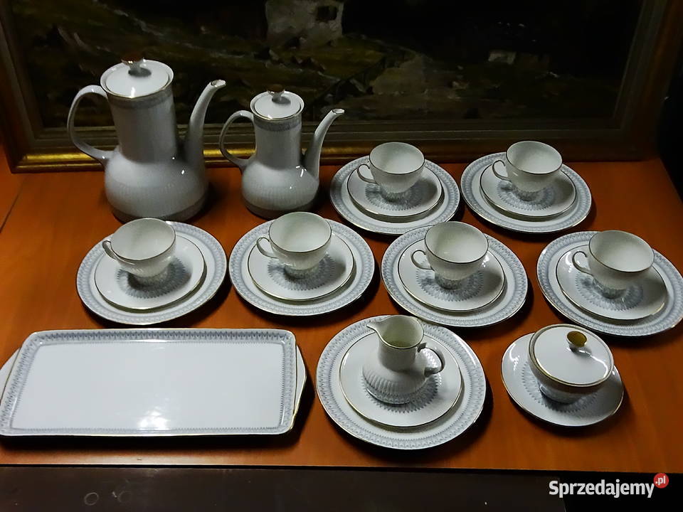 Porcelanowy serwis kawowy marki Knigliche Biłgoraj