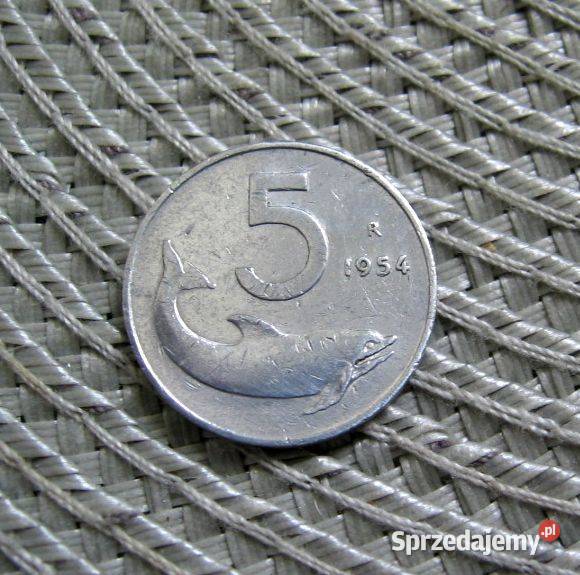 Włochy 5 Lirów 1954r