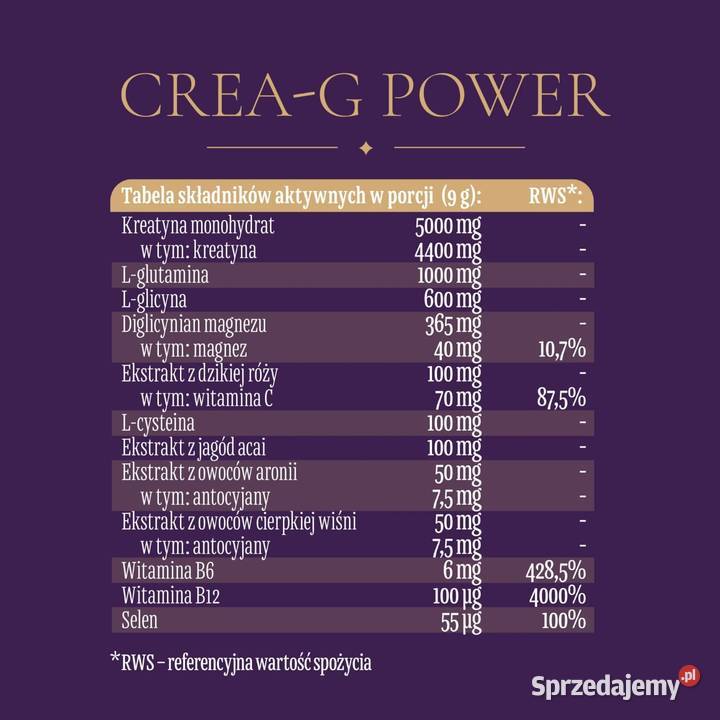 CreaG Power CGPSuplement diety w formie proszku Warszawa