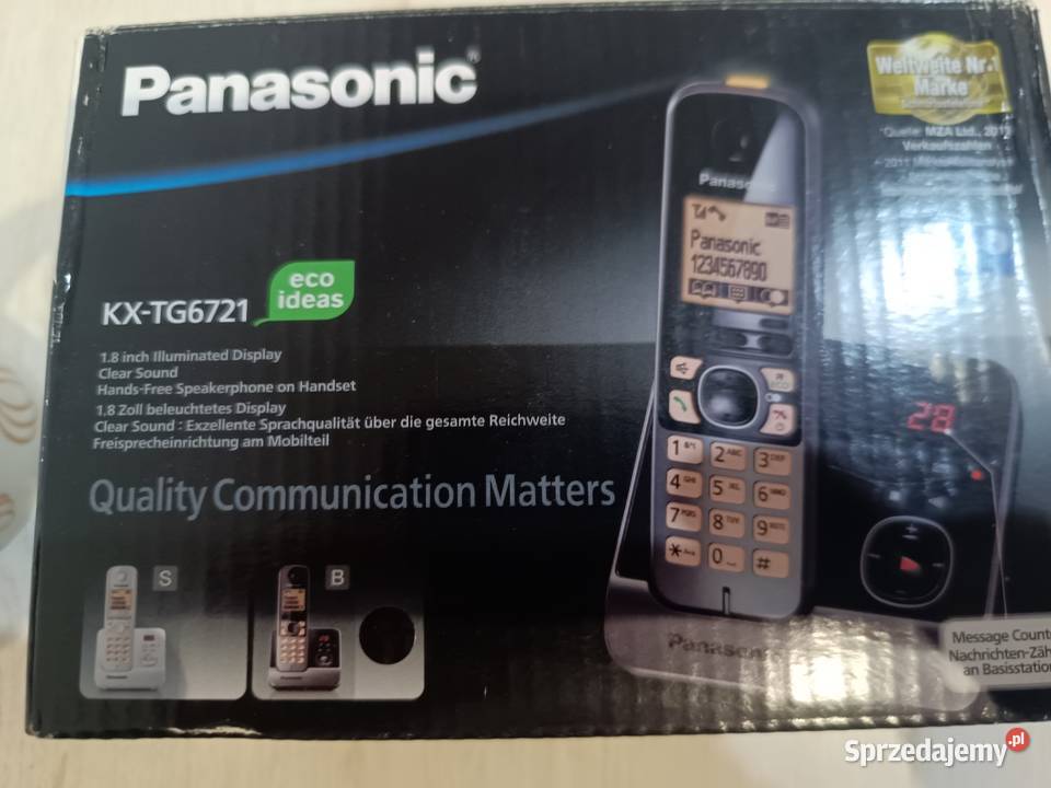 Telefon Panasonic KXTG6721 Chrzanów