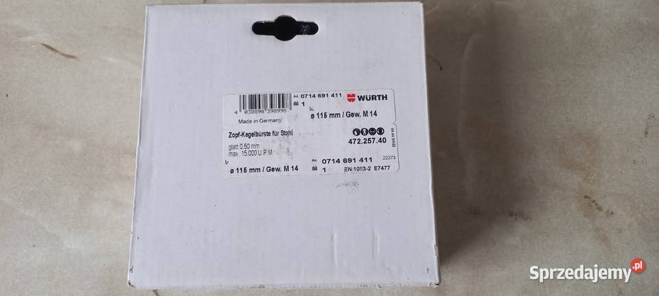 WURTH Szczotka stożkowa D 115MM DO STALI Racibórz