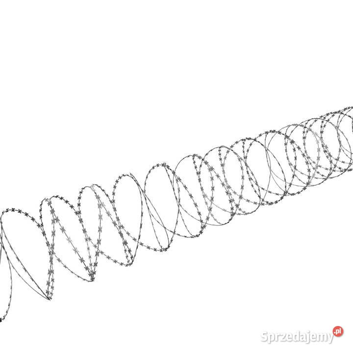 Zasieki concertina 450 mm 54 zwoje 3 złączki Szczecin