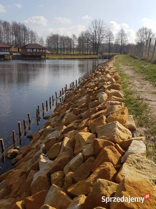 kamień na murki skalne skarpy ziemne łupek staw Radomsko