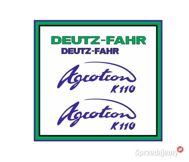 Naklejki DeutzFahr Agrotron k110 Ciągnik Traktor Ciechanów