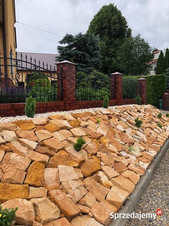 płaski kamień na ogród skalniak grilla murki do Radomsko