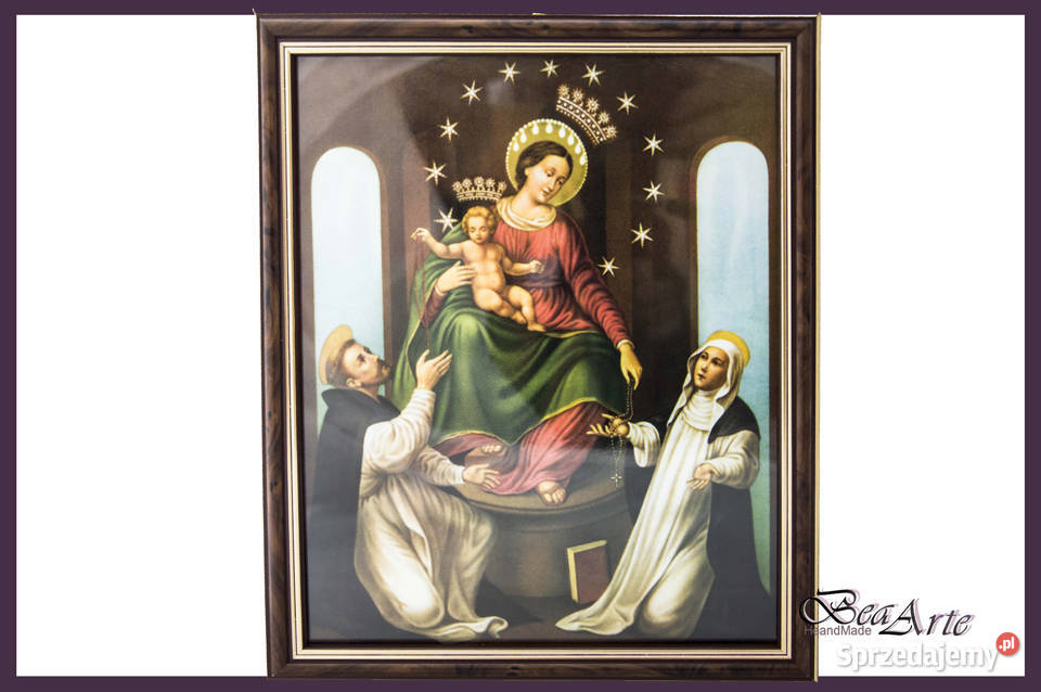 Obraz Matki Boskiej Pompejańskiej Malarstwo Łysa Góra sprzedam