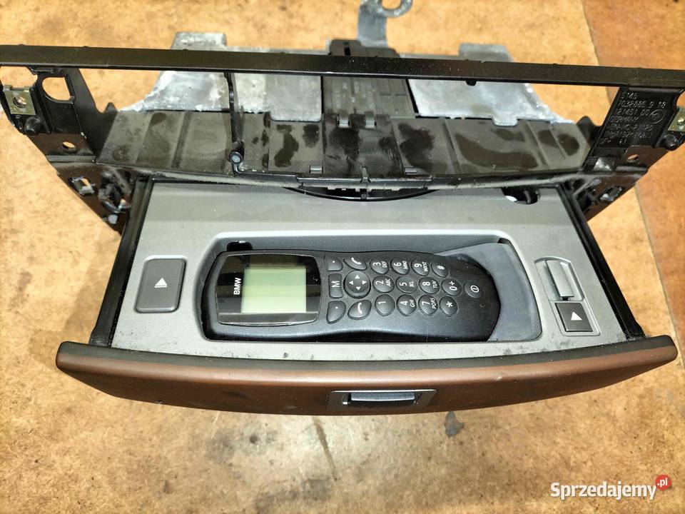 Schowek konsoli centralnej z telefonem BMW E65 Poręba