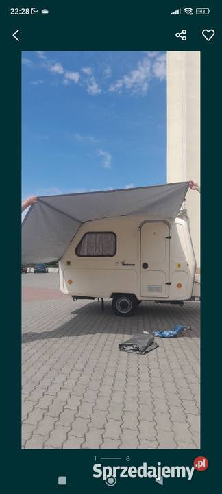 Markiza do przyczepy kempingowej hobby Niewiadów Toruń