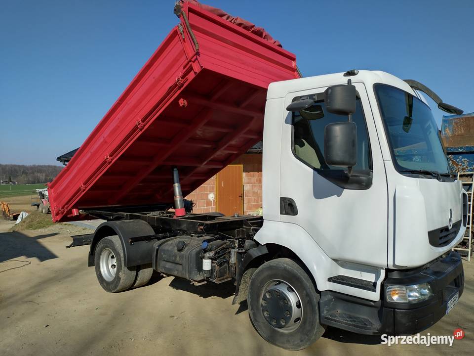 Renault Midlum kiper 3str meiller małe auto duża 220KM Pilzno