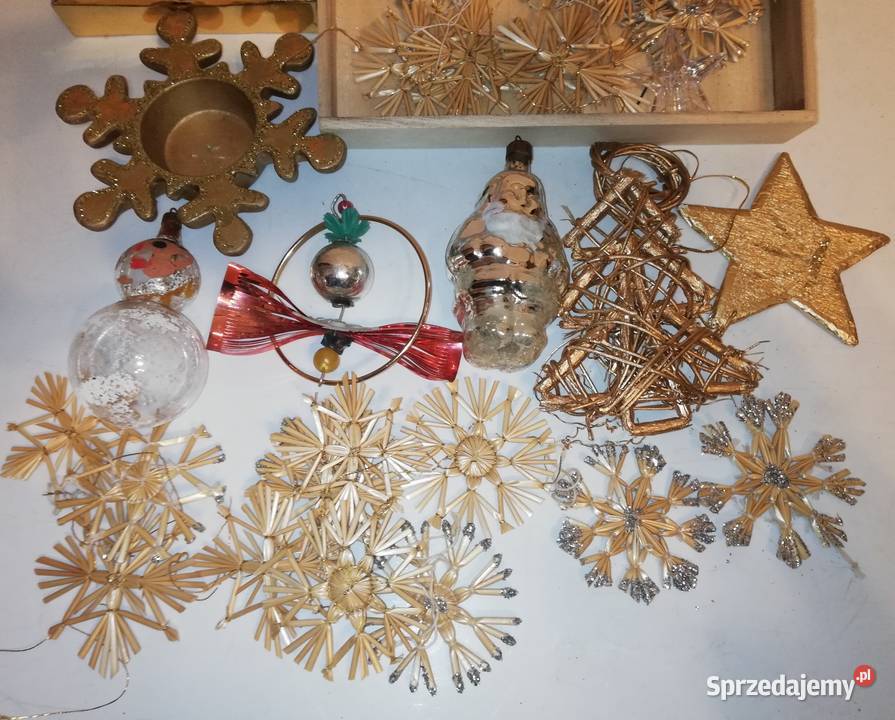 Stare ozdoby choinkowe PRL Warszawa