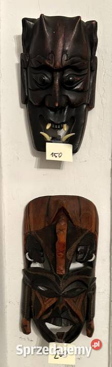 Kolekcja figury rzeźby maski Łódź