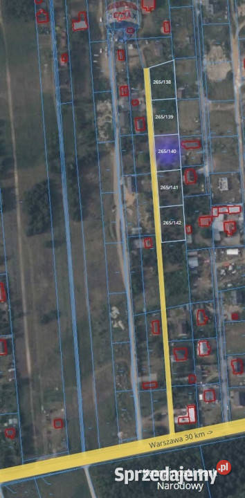 Działka budowlana 1008m2 Nowe Grochale