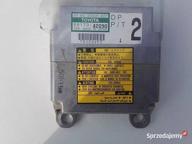 Sensor Poduszek 89170 42090 Air Bag Toyota Rav 4 Wola Jachowa
