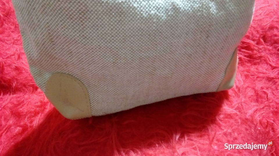 Beżowa torebka A5Gruba pleciona tkanina Dla kobiet lubelskie Świdnik