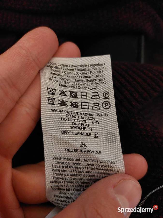 Sweter bordowy Jack Jones Kraków