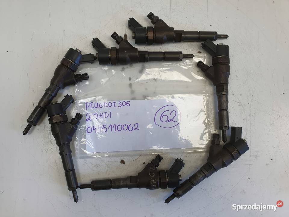 WTRYSKIWACZ Peugeot 307 20 HDI wtrysk 0445110062 lubelskie Chełm