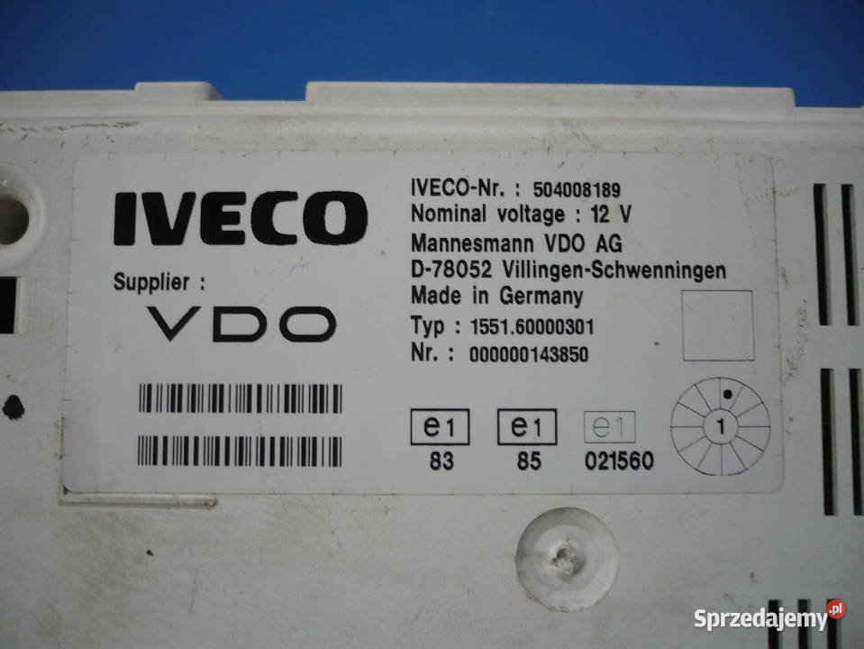 Licznik Zegary Iveco Daily 9906 świętokrzyskie Waśniów