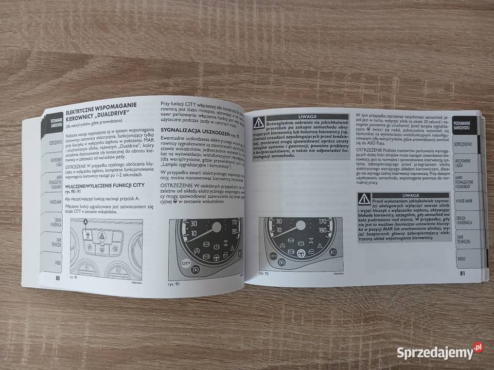 Instrukcja obsługi Fiat Panda miękka Krosno sprzedam