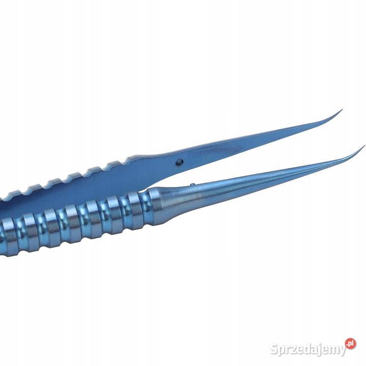 Pęseta Tytanowa Zagięta Długość 140 mm Szer 015 Ludźmierz