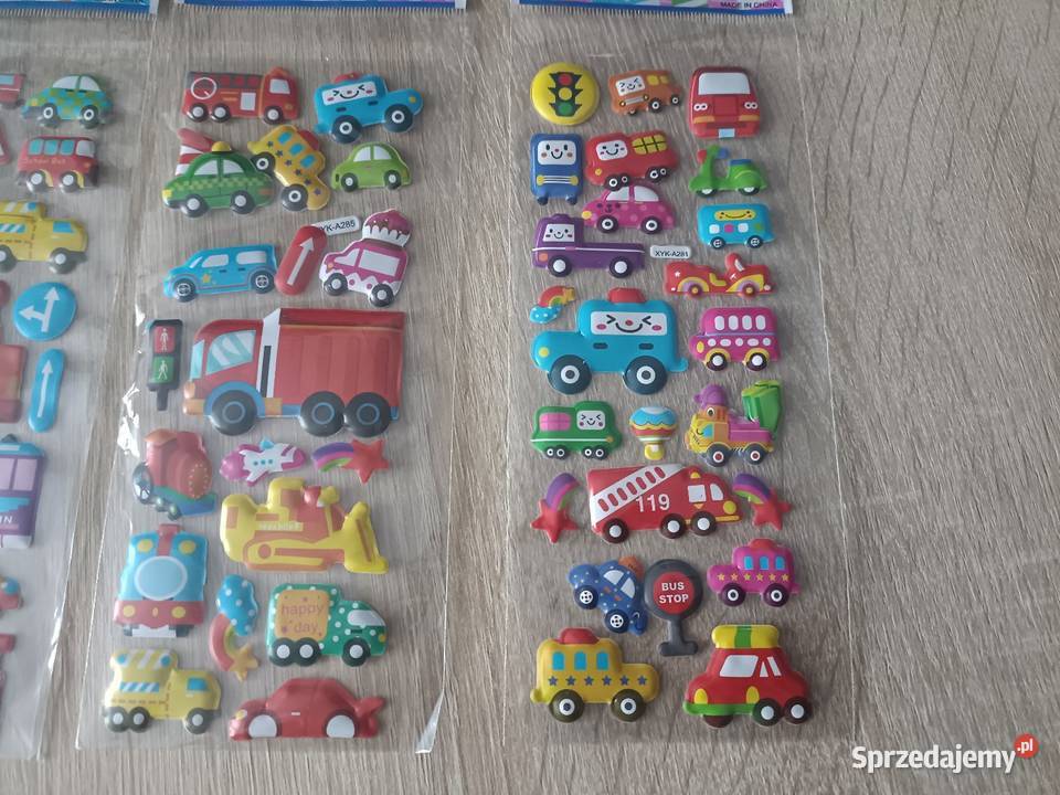 Zestaw naklejek pojazdy Kwidzyn sprzedam