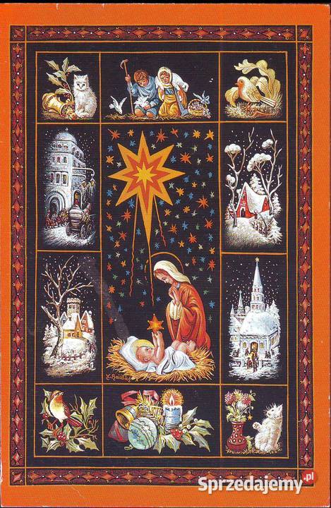 Kart Poczt Boże Narodz widoczki Gliwice