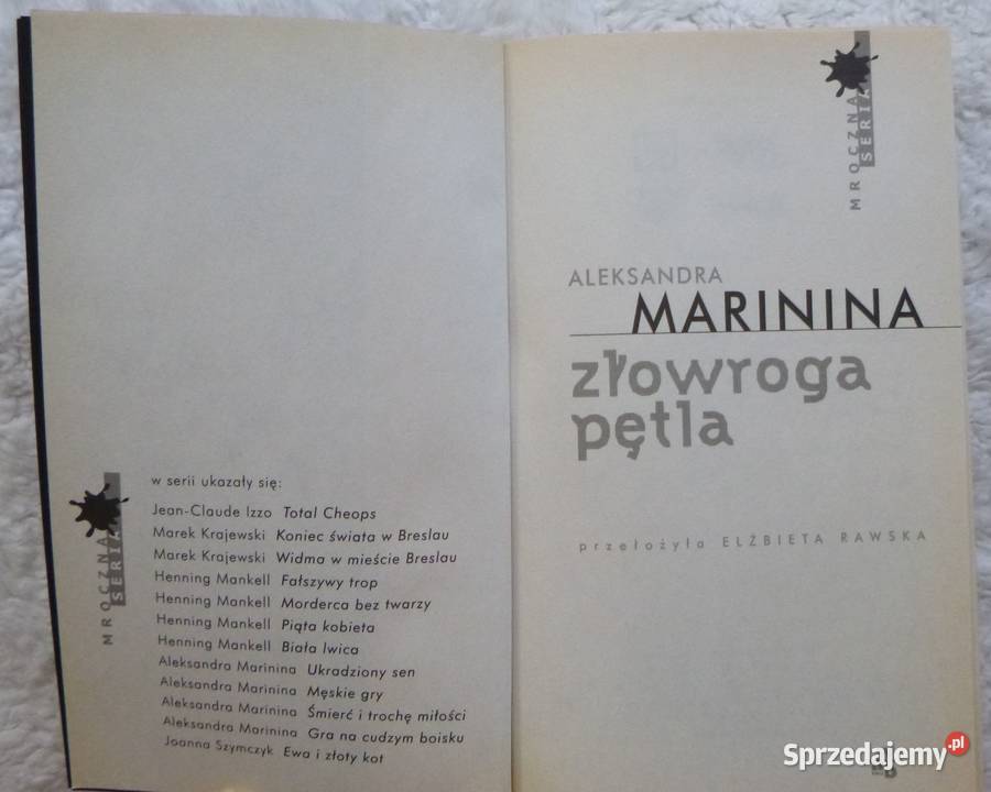 Złowroga pętla Aleksandra Marinina miękka mazowieckie Warszawa