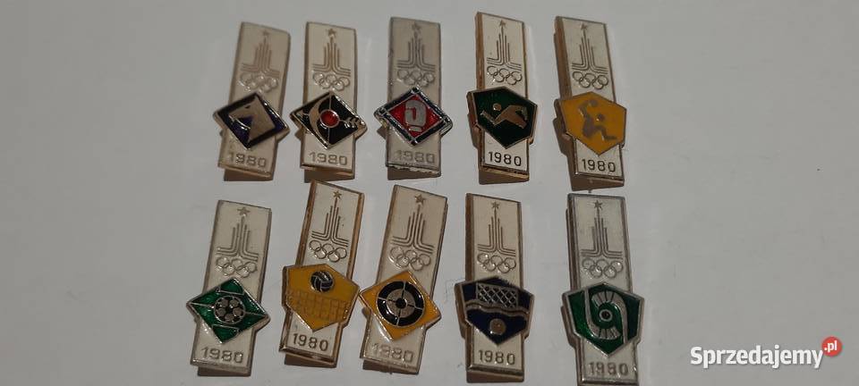 odznaki 10 Olimpiada Moskwa 1980 Rosja ZSRR 10 mazowieckie Warszawa