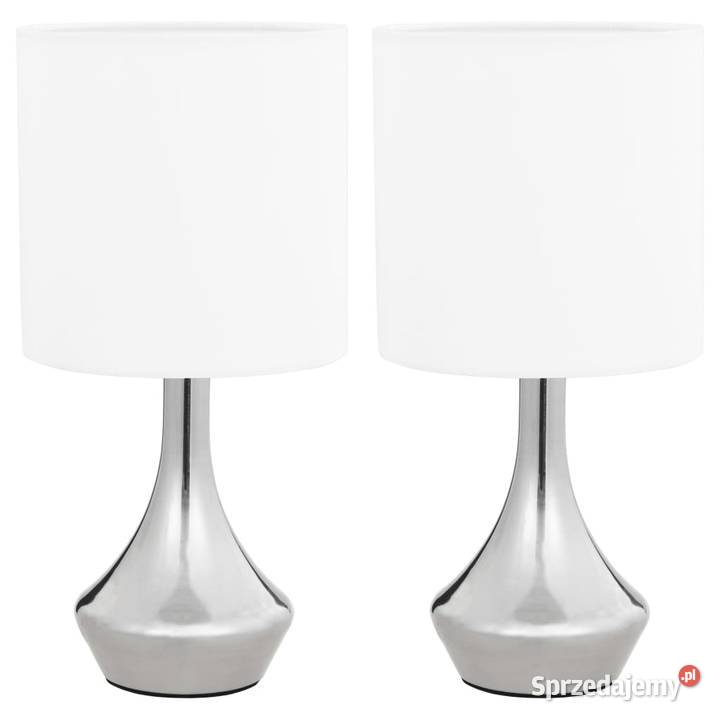 vidaXL Lampy stołowe 2 dotykowe białe Lampy stołowe i nocne mazowieckie Warszawa