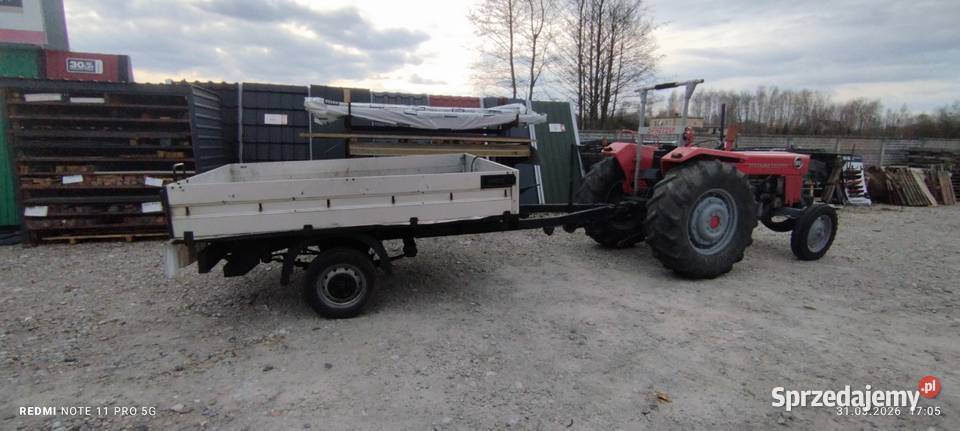 Ciągnik Przyczepa zestaw do Lasu Wola Kuraszowa sprzedam