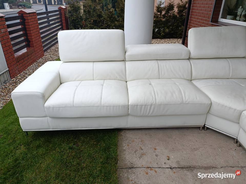 Sprzedam narożnik w kształcie litery U ze skóry Konin