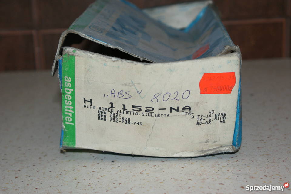 SZCZĘKI HAMULC BMW 3 E30 8291 RĘCZNY 160X25MM