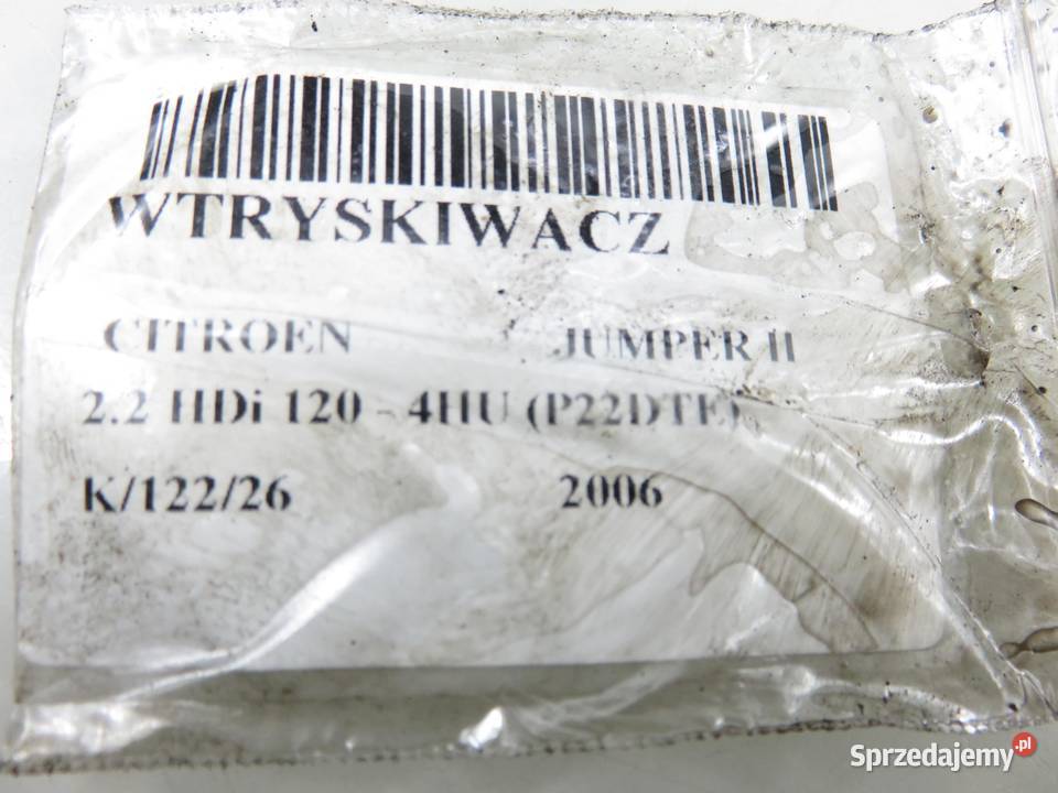 WTRYSKIWACZ CITROEN JUMPER II 22 HDi DCRI105800 osobowe sprzedam