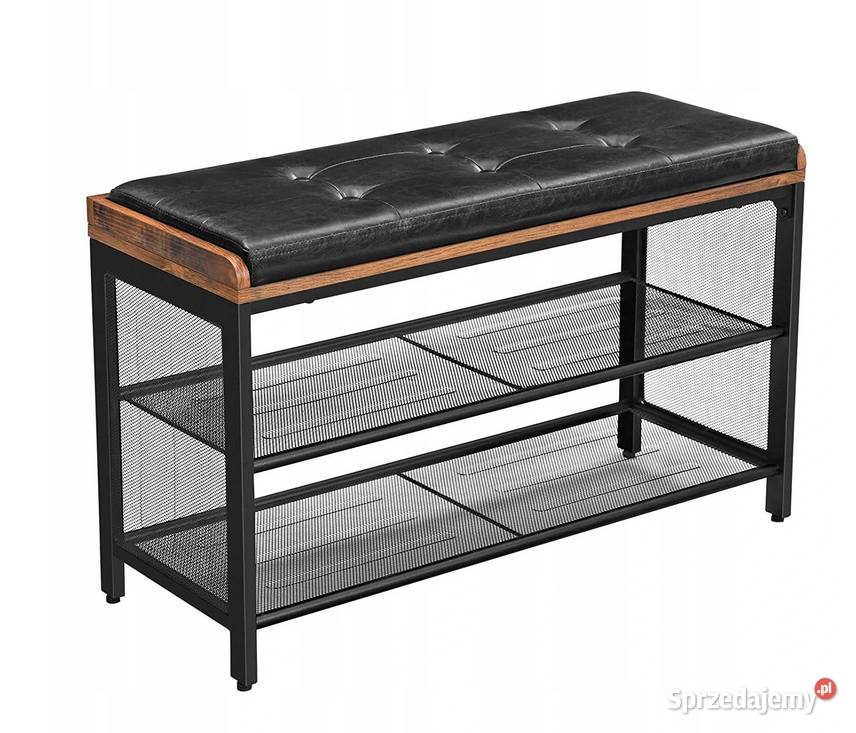 Szafka na buty 80x30 siedzisko czarna LOFT do Choroszcz