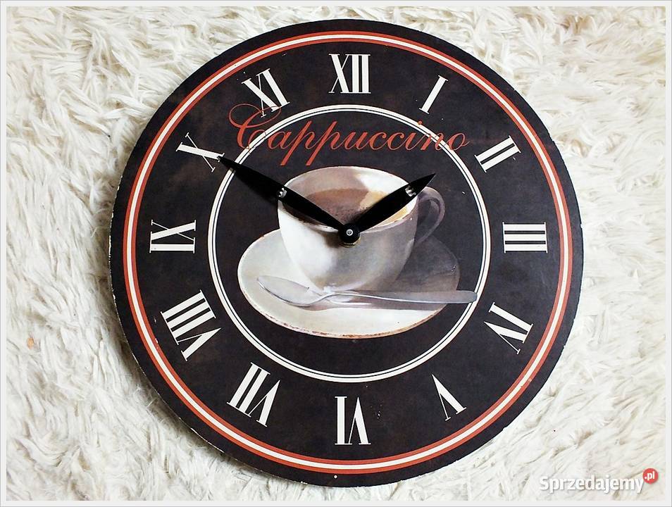 Zegar ścienny filiżanka Cappucino do kuchni lubuskie Żary