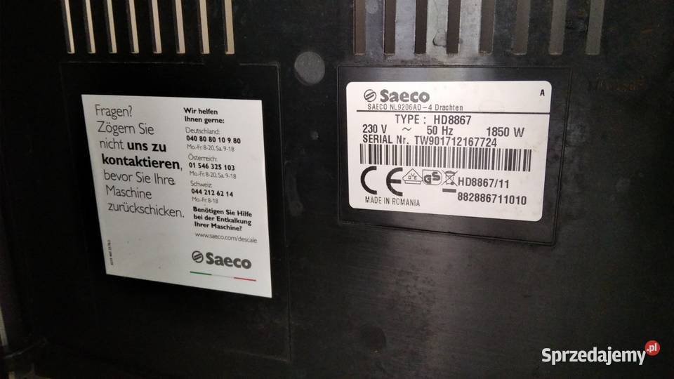 Expres do kawy Saeco Minuto wielkopolskie Nowy Tomyśl