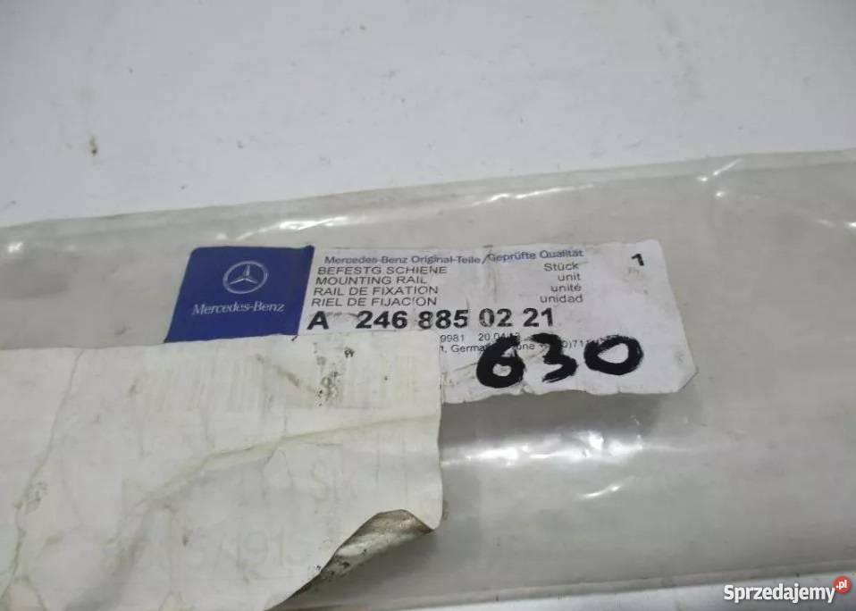 MERCEDES BKLASA W246 ŚLIZG ZDERZAKA LEWY Nowy Tomyśl