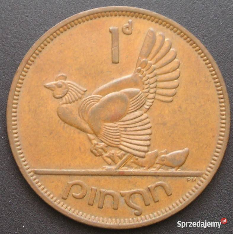IRLANDIA 1 PENNY 1968 STAN 12 Łódź