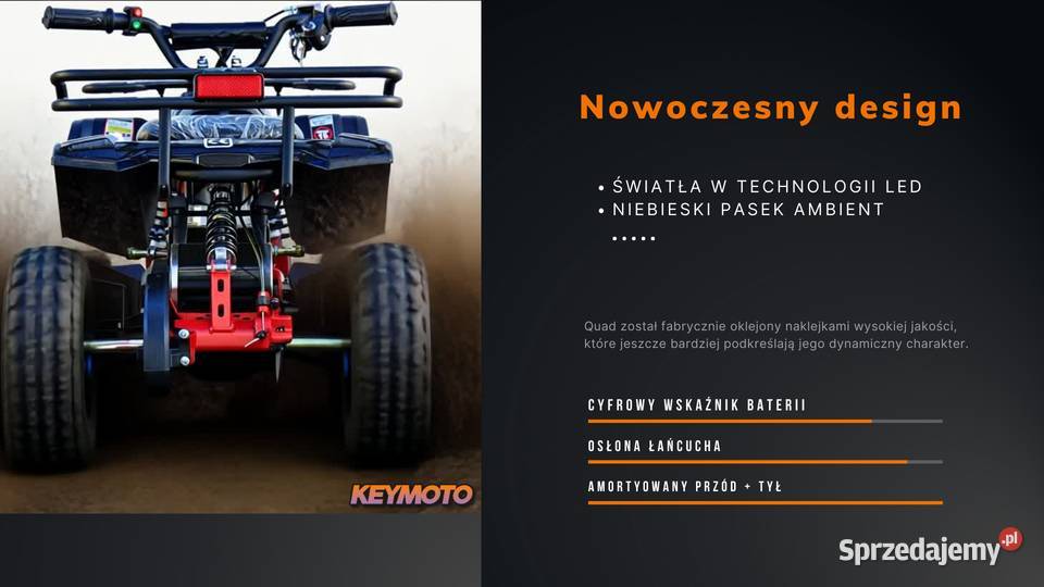 Mini Quad ATV ELEKTRYCZNY KEYMOTO 1000W 36V quad - ATV Ząbkowice Śląskie