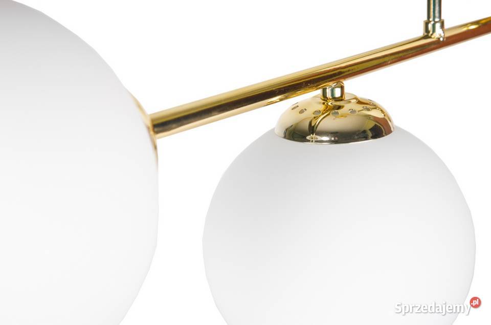 LAMPA WISZĄCA SUFITOWA ŻYRANDOL ZŁOTA KULE 4 podlaskie Choroszcz
