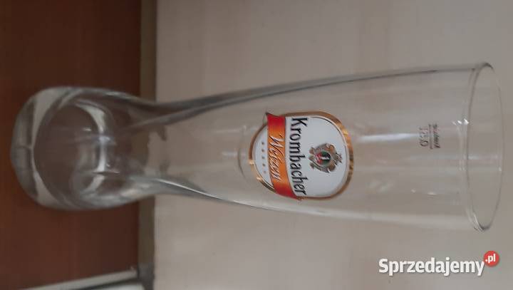 szklanka do piwa pszenicznego marki Krombacher Wyposażenie wnętrz Morąg