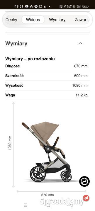 Wózek spacerowy Balios S Lux Dla Dziecka Rybnik