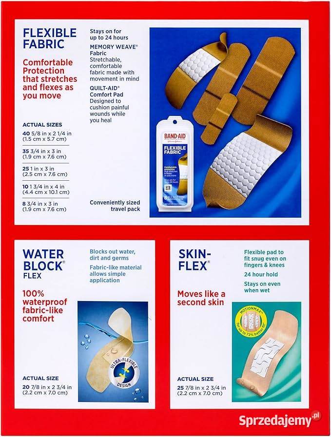 BANDAID USA 163 Zestaw plastrów samoprzylepnych Mielec sprzedam