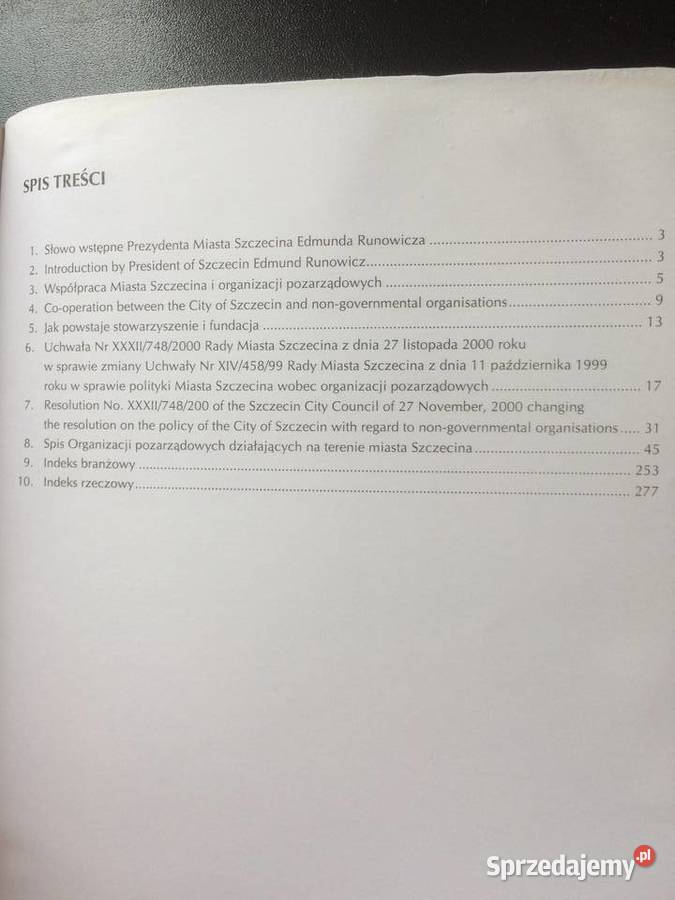 3322 Informator O Organizacjach Pozarzadowych Antykwariat Szczecin