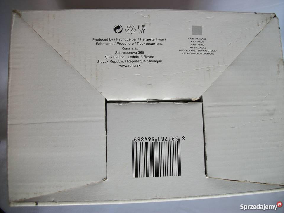 Super prezentNOWEPiękne kryształowe LAMPKI do Ceramika i szkło