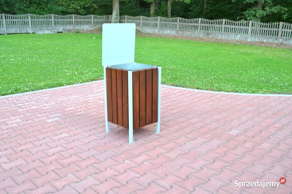 Kosz miejski parkowy na śmieci stalowy uliczny Pozostałe